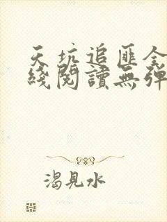 天坑追匪全文在线阅读无弹窗封面