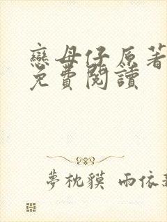 恋母仔原著小说免费阅读