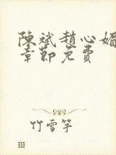 陈斌赵心媚全部章节免费