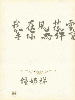 我在风花雪月里等你 无弹窗