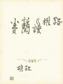 小说《权路》免费阅读