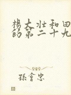 杨大壮和田桂花的第二十九