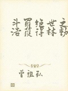 斗罗绝世之霍雨浩获得林动传承封面