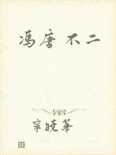 冯唐 不二