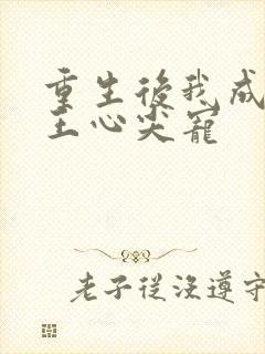 重生后我成了傻王心尖宠