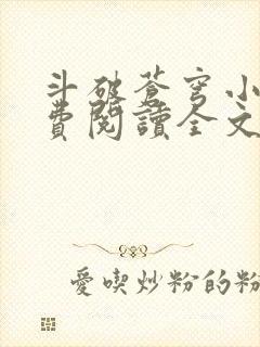 斗破苍穹小说免费阅读全文笔趣阁