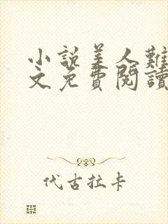 小说美人难嫁全文免费阅读