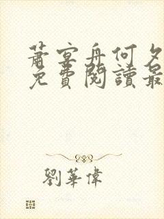 萧宴舟何夕全文免费阅读最新章节列表封面