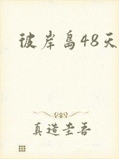 彼岸岛48天后封面