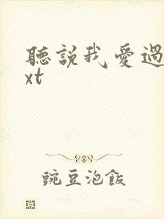 听说我爱过你txt