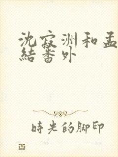 沈寂洲和孟姣完结番外