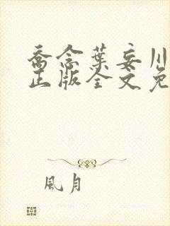 乔念叶妄川小说正版全文免费阅读