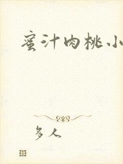 蜜汁肉桃小说