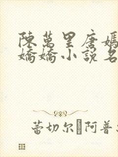 陈万里唐嫣然宋娇娇小说名字叫什么