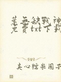 叶无缺战神狂飙免费txt下载