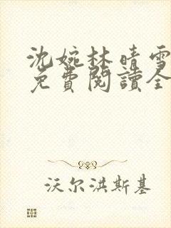沈婉林晴雪小说免费阅读全文