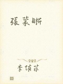 张蒙晰封面