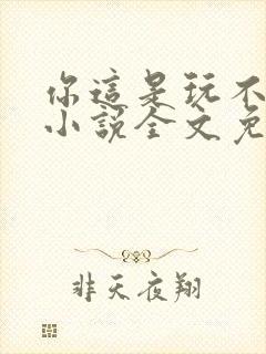 你这是玩不起呀小说全文免费阅读