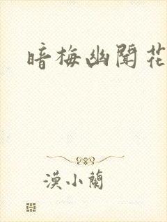 暗梅幽闻花