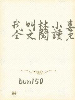 我叫林小喜小说全文阅读免费封面