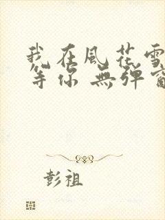 我在风花雪月里等你 无弹窗