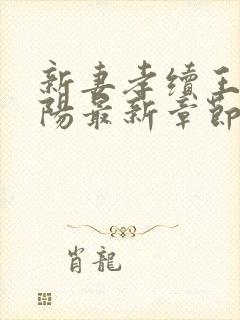 新妻孝续王静王阳最新章节免费阅读