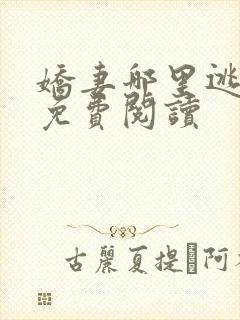 娇妻哪里逃全文免费阅读