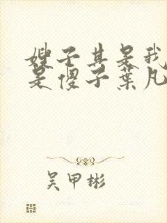 嫂子其是我我不是傻子叶凡