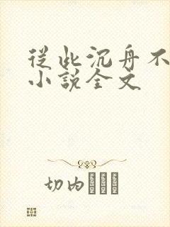 从此沉舟不相逢小说全文封面