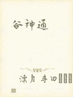 谷神通封面