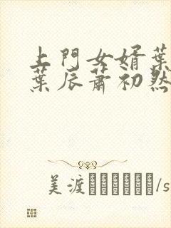 上门女婿叶辰 叶辰萧初然531