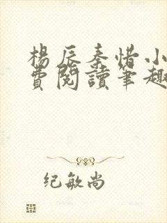 杨辰秦惜小说免费阅读笔趣阁更新