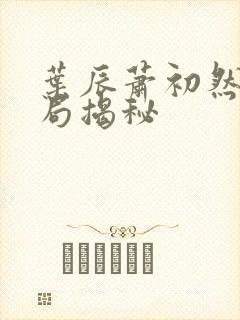 叶辰萧初然大结局揭秘