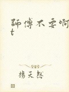师傅不要啊txt
