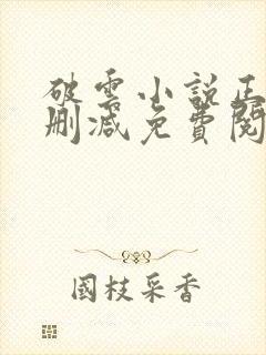 破云小说正版无删减免费阅读全文