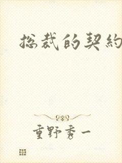 总裁的契约妻封面