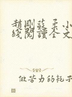 赵刚苏柔小说在线阅读全文最新