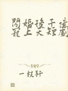 闪婚后千亿老公宠上天短剧封面