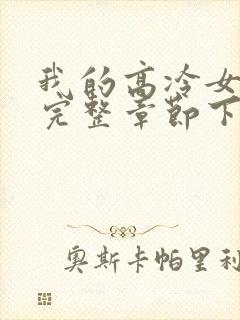 我的高冷女总裁完整章节下载