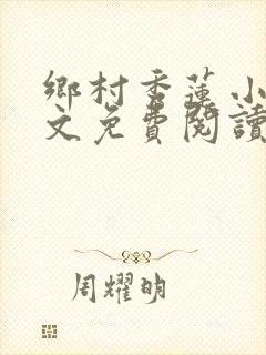 乡村秀莲小说全文免费阅读