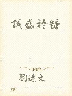 钱盛于糖封面