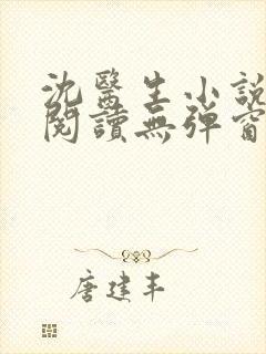 沈医生小说免费阅读无弹窗