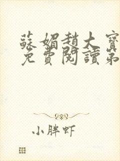 苏媚赵大宝小说免费阅读第六章