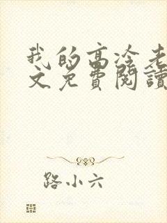 我的高冷老婆全文免费阅读全文封面