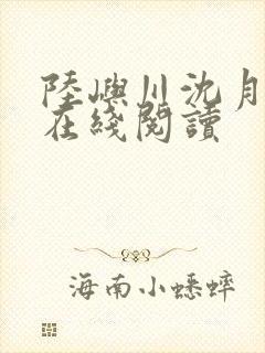 陆屿川沈月小说在线阅读