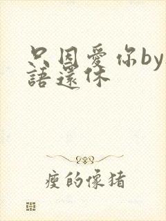 只因爱你by欲语还休封面