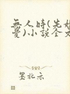 无人时(先婚后爱)小说全文免费阅读封面