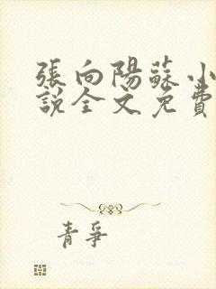 张向阳苏小棠小说全文免费阅读笔趣