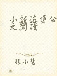 小说滚烫公媳全文阅读