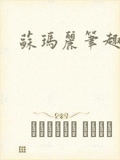 苏玛丽笔趣阁封面